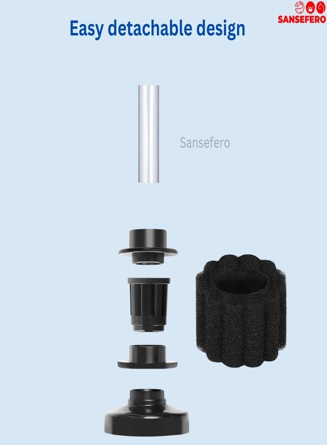 SANSEFERO Premier Plants Ly-2833 Biochemical Sponge Filter for Breeding Nano Fish Tank Aquarium Sponge with 3 Meter Air Tube and Ultra Silent Air Pump - Image 5